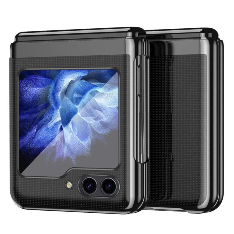 Cover Samsung Galaxy Z Flip 7 Fe Transparent Design Og Metallisk Effekt
