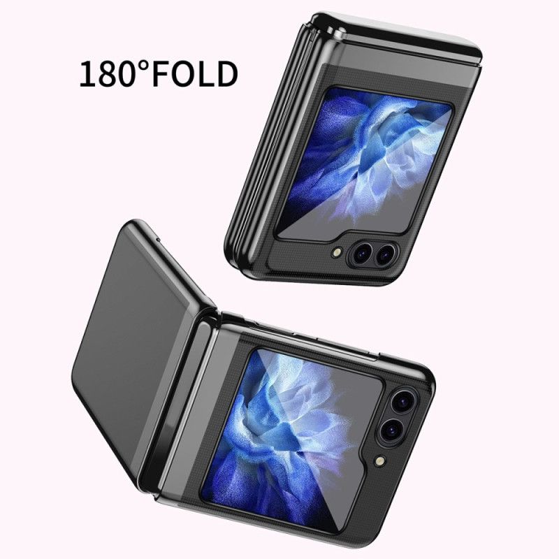 Cover Samsung Galaxy Z Flip 7 Fe Transparent Design Og Metallisk Effekt