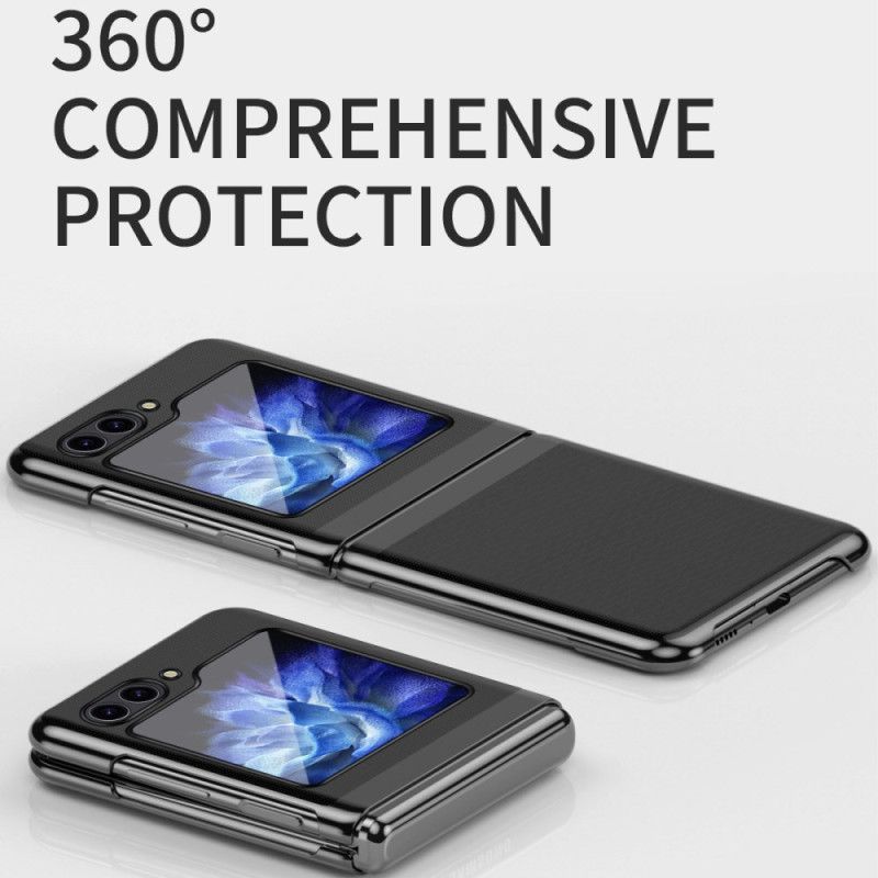 Cover Samsung Galaxy Z Flip 7 Fe Transparent Design Og Metallisk Effekt