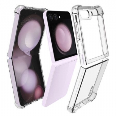 Cover Samsung Galaxy Z Flip 7 Fe Transparente Forstærkede Hjørner Enkay