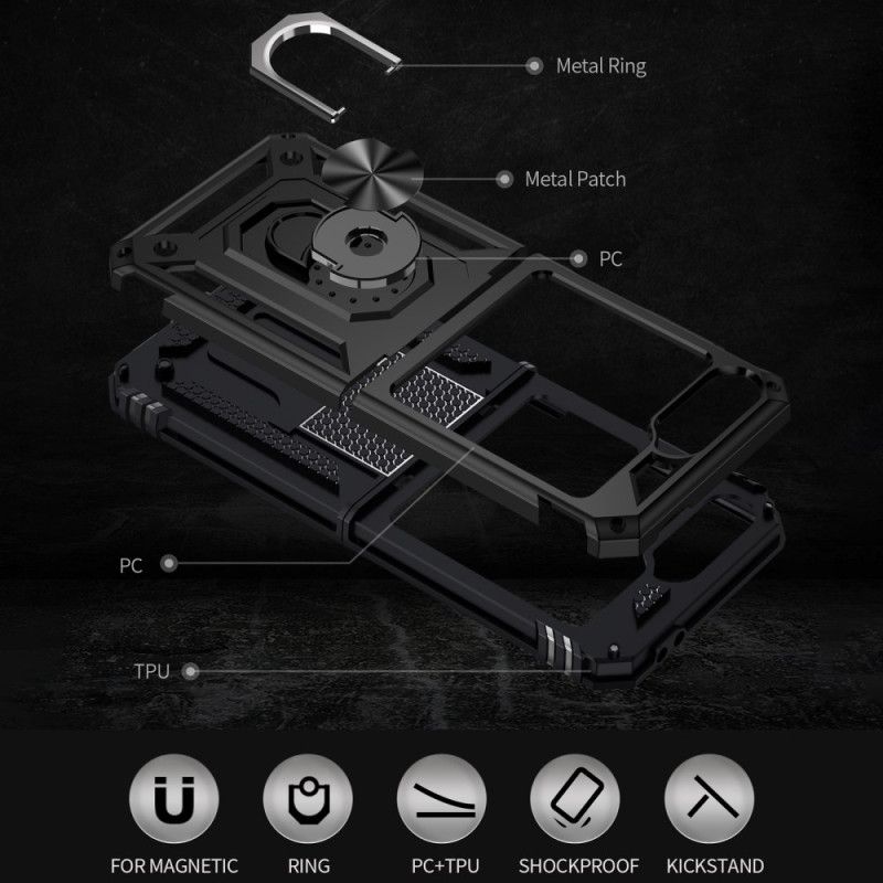 Cover Samsung Galaxy Z Flip 7 Fe Ultra Holdbar Ringholder
