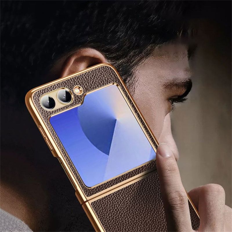 Cover Til Samsung Galaxy Z Flip 7 Fe Ægte Læder