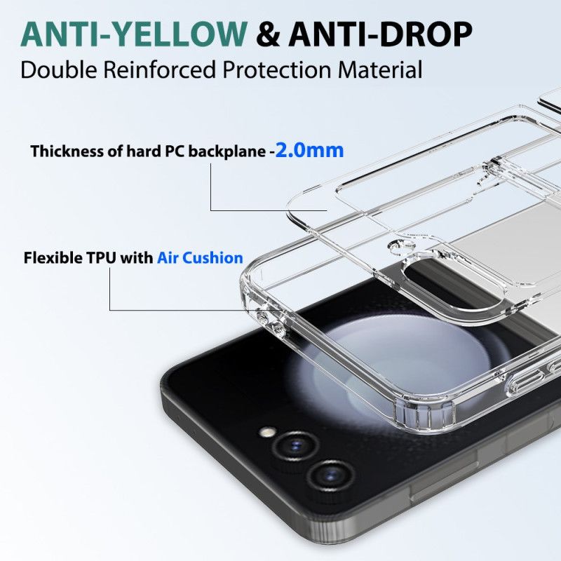 Cover Til Samsung Galaxy Z Flip 7 Fe Gennemsigtigt Design I Ét Stykke
