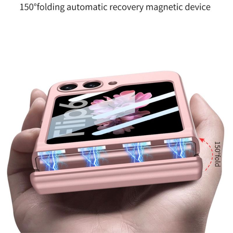 Cover Til Samsung Galaxy Z Flip 7 Fe Gkk Magnetisk Hængsel Og Lille Skærmbeskytter
