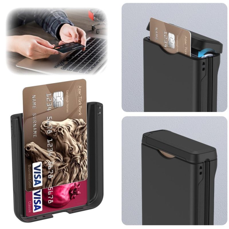 Cover Til Samsung Galaxy Z Flip 7 Fe Indbygget Stativ Og Kortholder