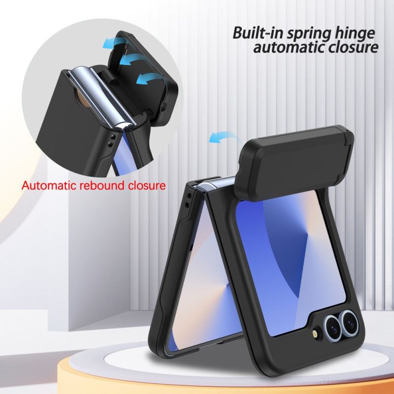 Cover Til Samsung Galaxy Z Flip 7 Fe Indbygget Stativ Og Kortholder