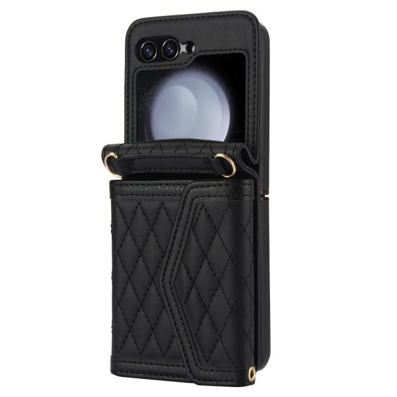 Cover Til Samsung Galaxy Z Flip 7 Fe Kortholder Skulderrem Og Snor