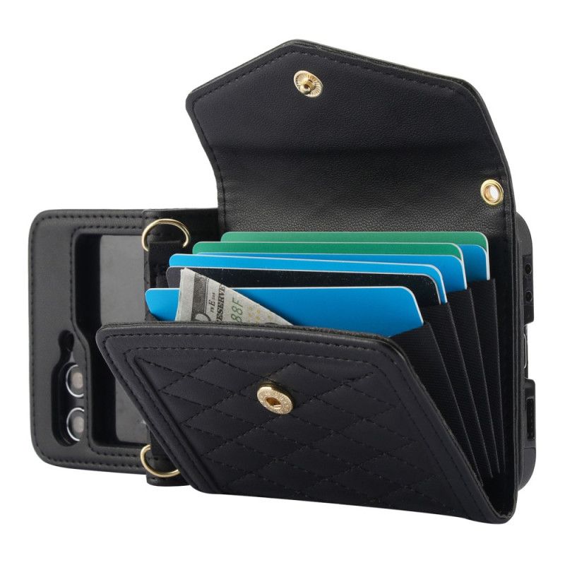 Cover Til Samsung Galaxy Z Flip 7 Fe Kortholder Skulderrem Og Snor