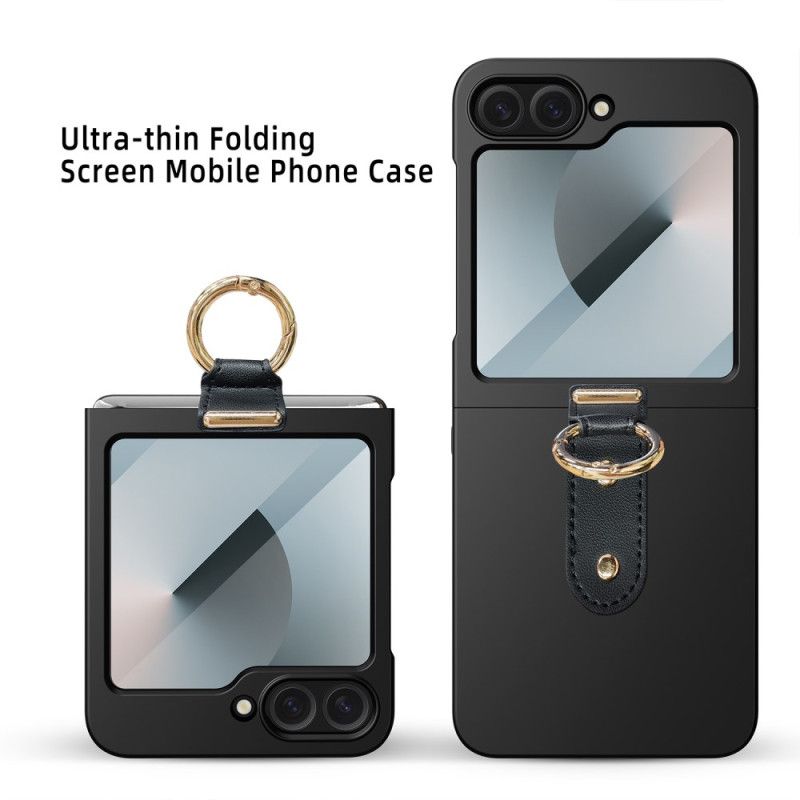 Cover Til Samsung Galaxy Z Flip 7 Fe Ringholder Og Beskyttelsesfilm
