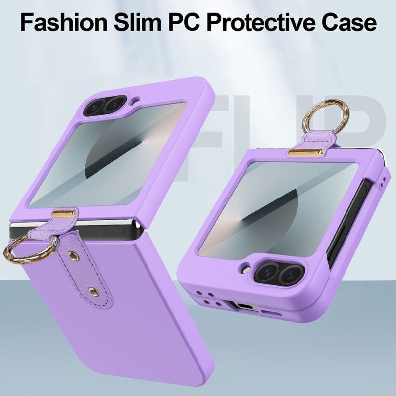 Cover Til Samsung Galaxy Z Flip 7 Fe Ringholder Og Beskyttelsesfilm
