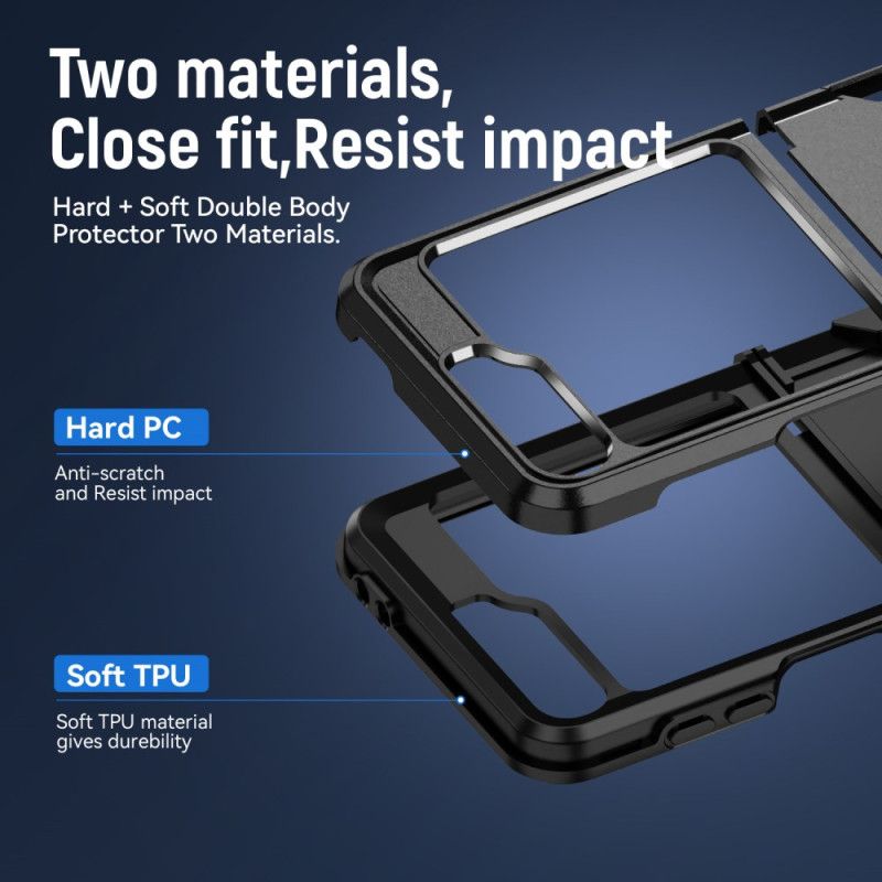 Cover Til Samsung Galaxy Z Flip 7 Fe Robust Metaleffekt