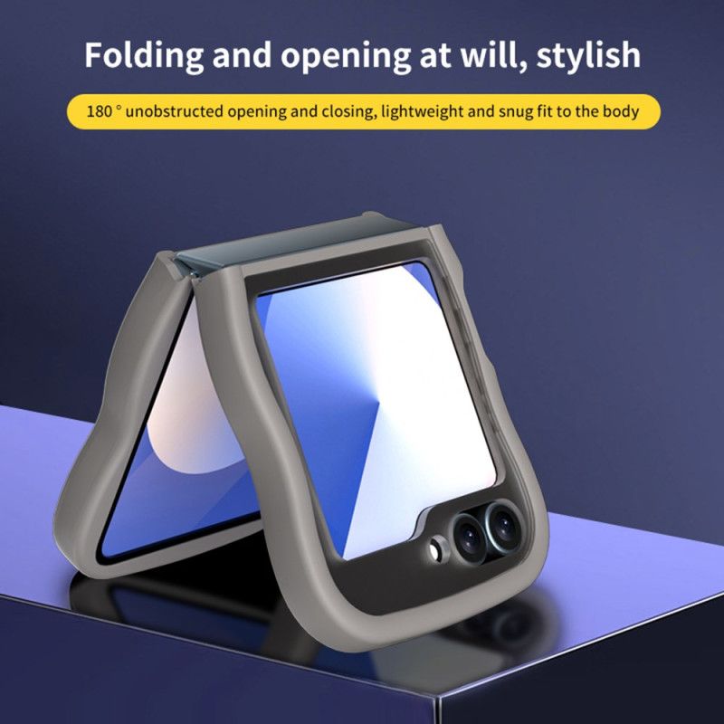 Cover Til Samsung Galaxy Z Flip 7 Fe Roterende Stativ Og Indbygget Spejl