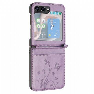 Cover Til Samsung Galaxy Z Flip 7 Fe Sommerfugle Og Blomster