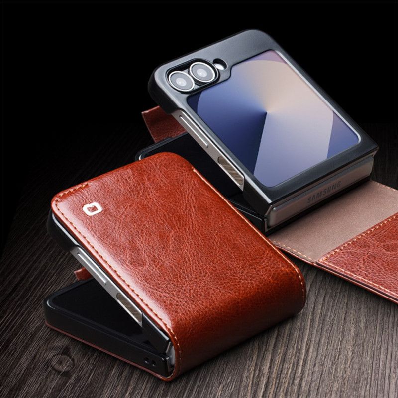 Etui Samsung Galaxy Z Flip 7 Fe Ægte Læder