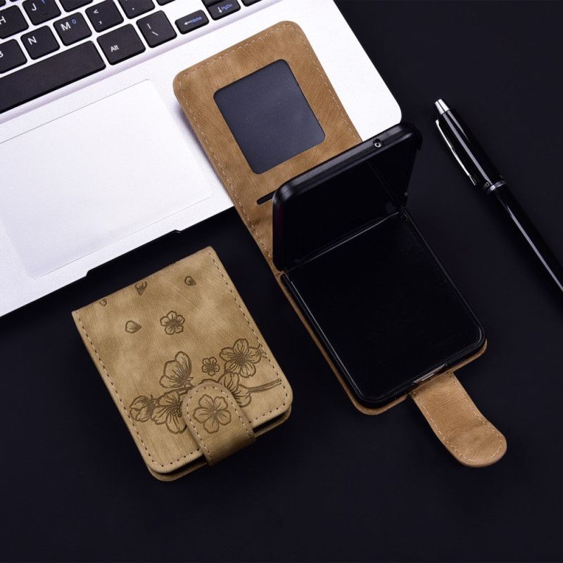 Etui Samsung Galaxy Z Flip 7 Fe Kortholder Med Kattemotiv