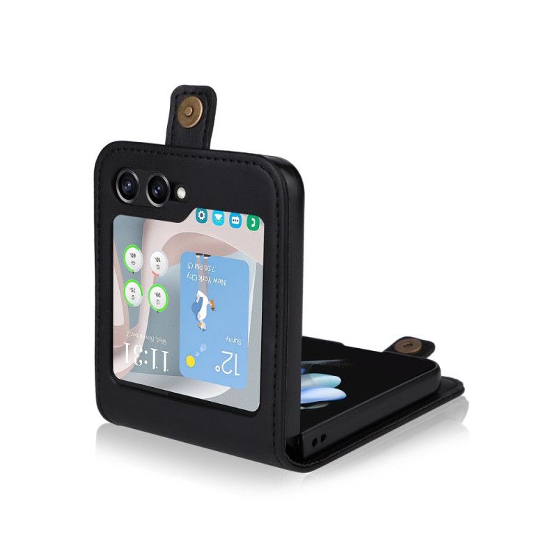 Etui Samsung Galaxy Z Flip 7 Fe Kortholder Og Lås