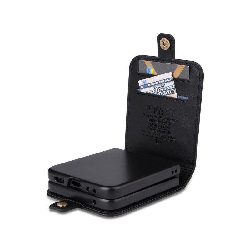 Etui Samsung Galaxy Z Flip 7 Fe Kortholder Og Lås