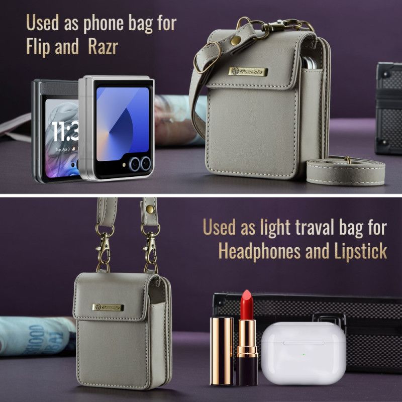 Etui Til Samsung Galaxy Z Flip 7 Fe Rfid-pung Med Skulderrem