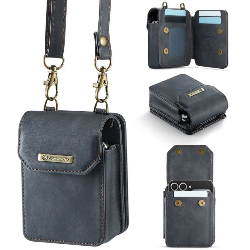 Etui Til Samsung Galaxy Z Flip 7 Fe Satchel-stil Med Rfid-beskyttelse Og Skulderrem