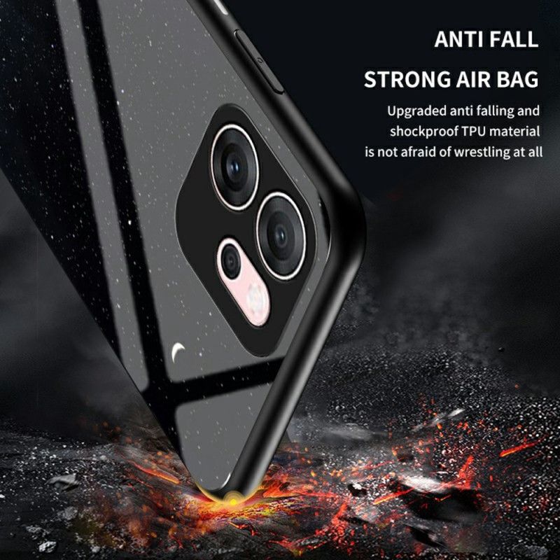 Cover Oppo Reno 14f 5g Himmelsfarvet Hærdet Glas