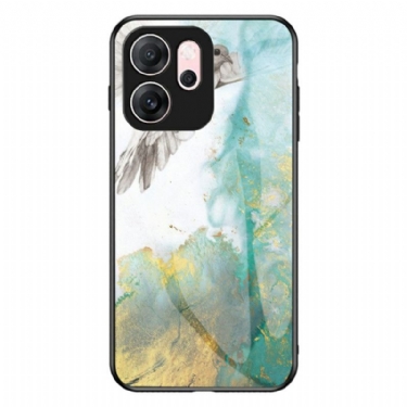 Cover Oppo Reno 14f 5g Marmoreret Hærdet Glas