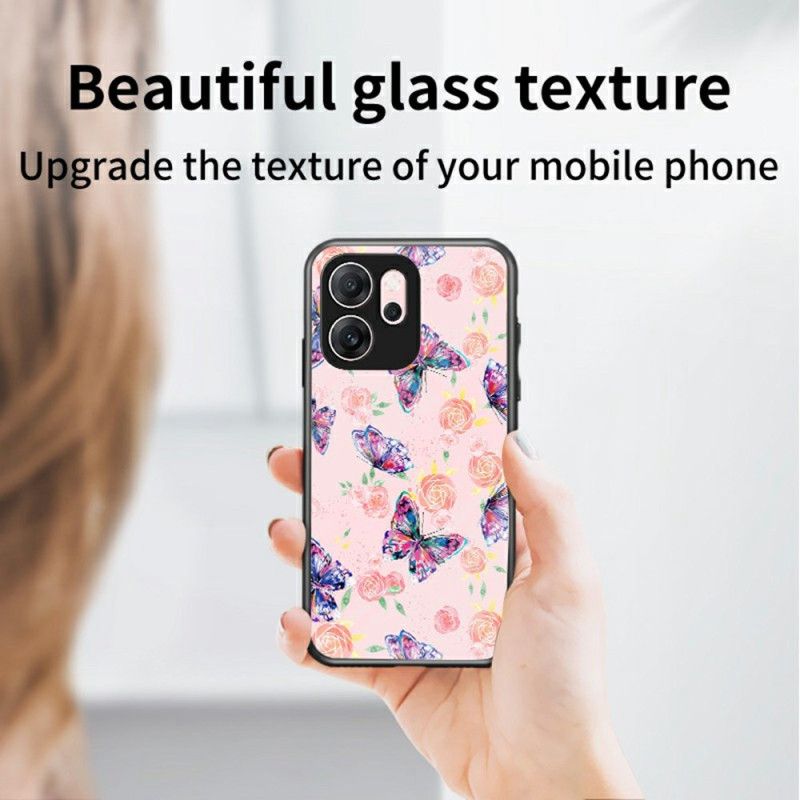 Cover Oppo Reno 14f 5g Sommerfuglehærdet Glas