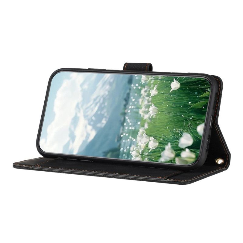 Flip Cover Oppo Reno 14f 5g Blomsterprintet Ruskindseffekt