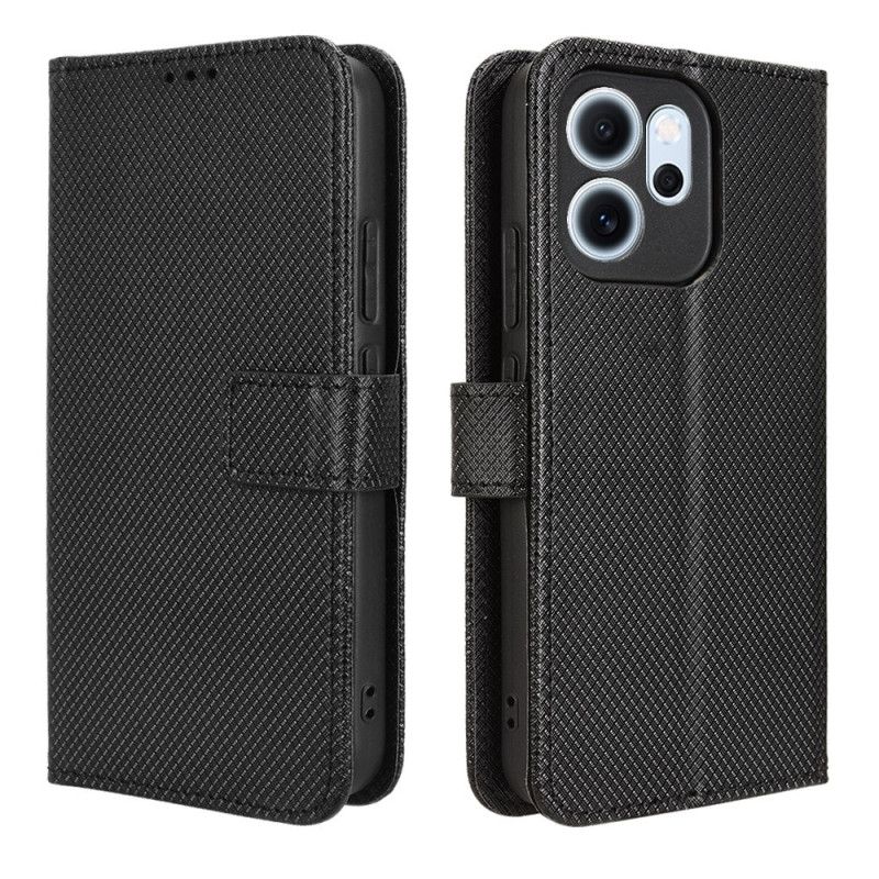 Flip Cover Oppo Reno 14f 5g Tekstureret Diamant