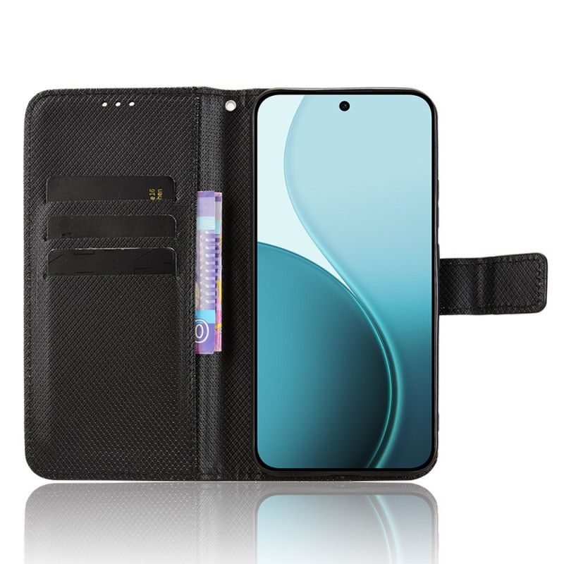 Flip Cover Oppo Reno 14f 5g Tekstureret Diamant
