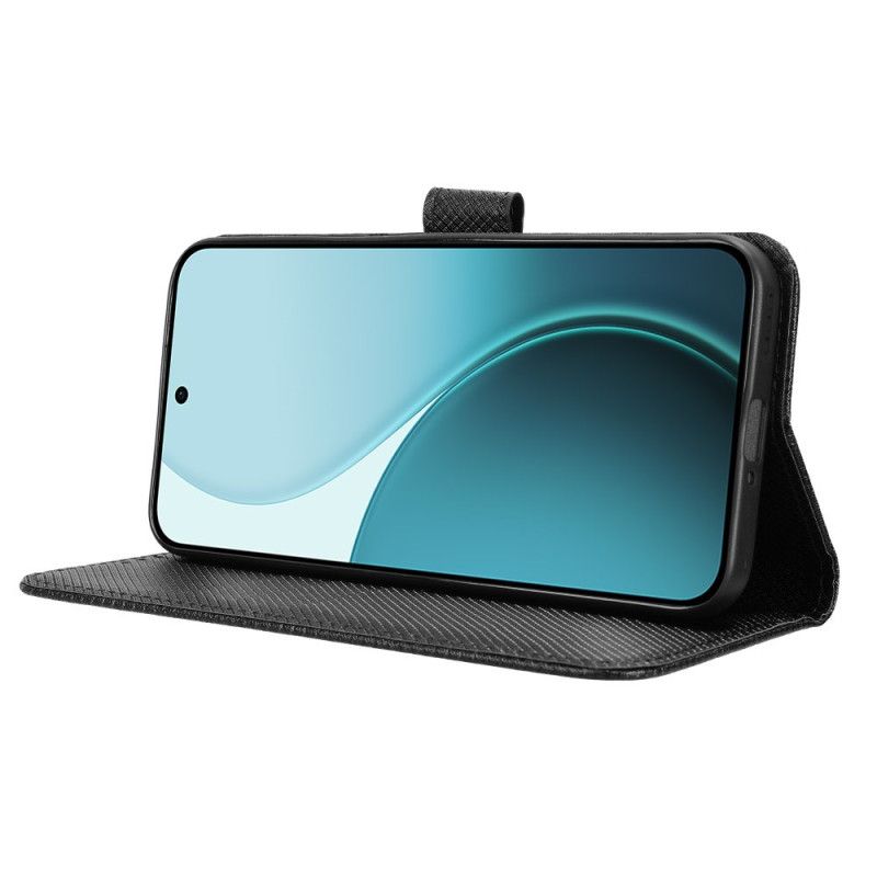 Flip Cover Oppo Reno 14f 5g Tekstureret Diamant