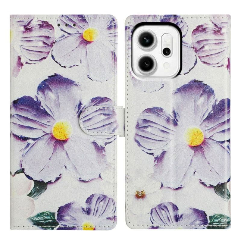 Flip Cover Oppo Reno 14f 5g Vintage Blomster