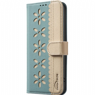 Flip Cover Til Oppo Reno 14f 5g Blomsterprint Binfen Farve