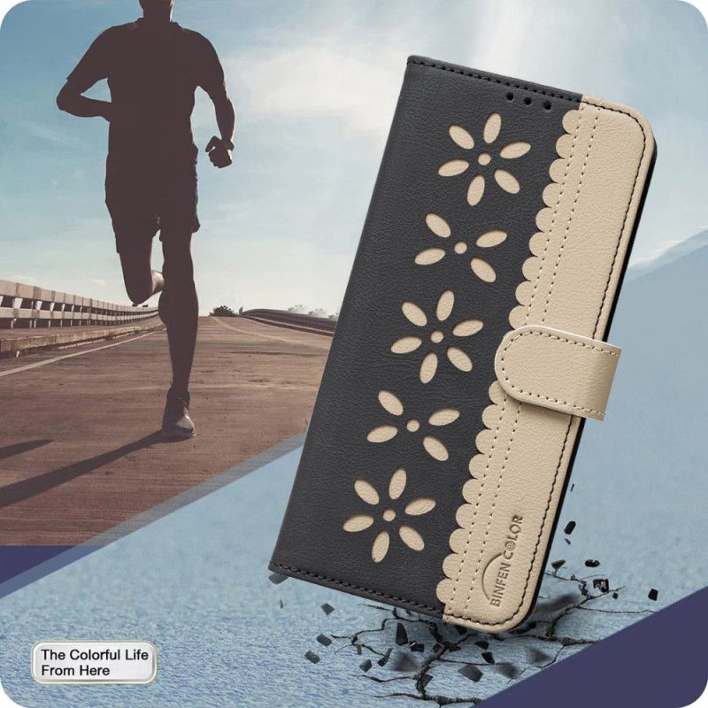 Flip Cover Til Oppo Reno 14f 5g Blomsterprint Binfen Farve