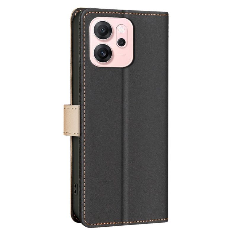 Flip Cover Til Oppo Reno 14f 5g Tofarvet Binfen-farve