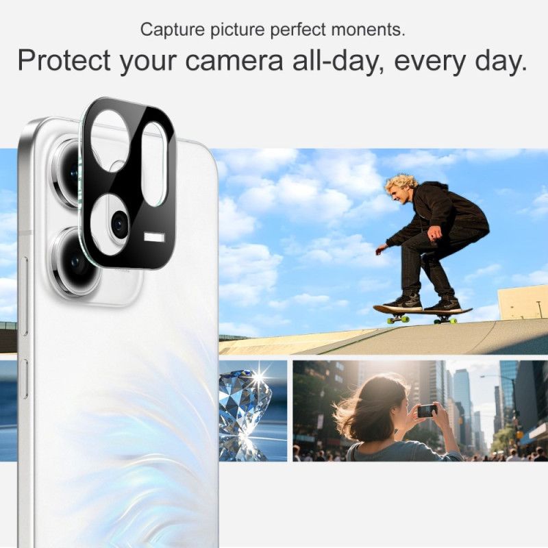 Hærdet Glaslinsebeskytter Til Oppo Reno 14 F 5g (sort Version) Imak