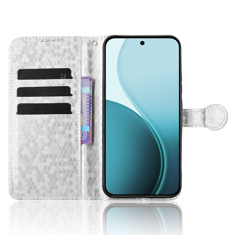 Læder Cover Oppo Reno 14f 5g Telefon Etui Blank