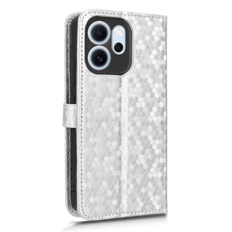 Læder Cover Oppo Reno 14f 5g Telefon Etui Blank