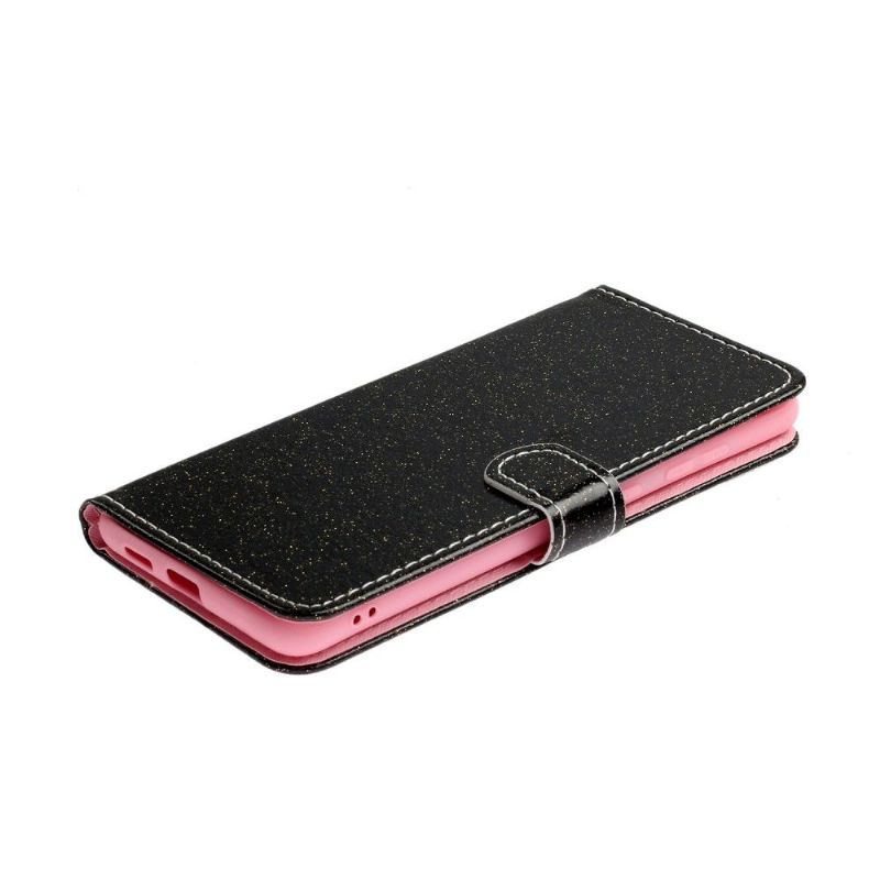 Flip Cover Xiaomi Mi 10 / 10 Pro Pailletter I Imiteret Læder