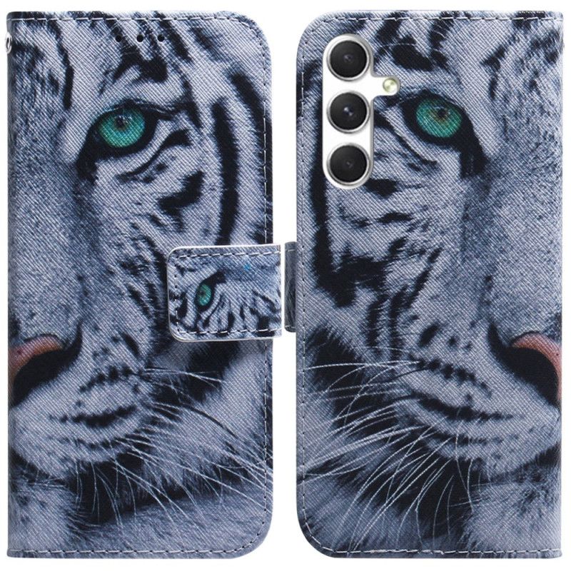 Flip Cover Samsung Galaxy S24 5g Hvid Tiger