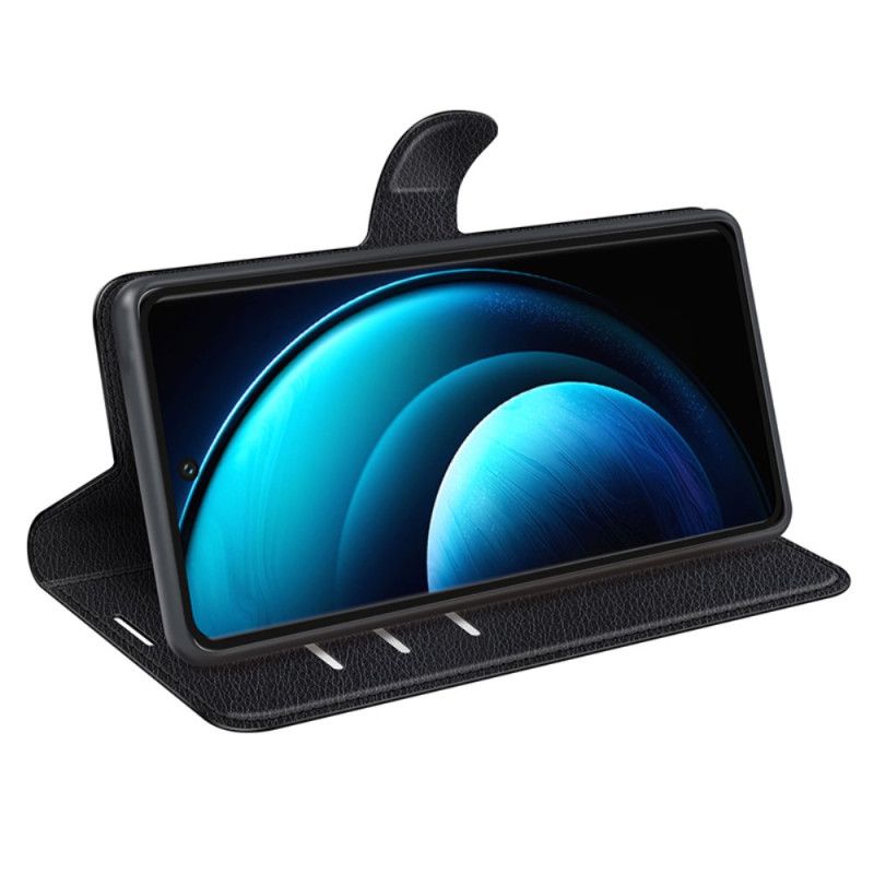 Læder Cover Vivo X100 Pro Telefon Etui Litchi Kunstlæder