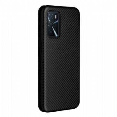 Flip Cover Oppo A16 / A16s Carbon Fiber Læder