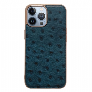 Cover iPhone 14 Pro Max Tekstureret Ægte Læder