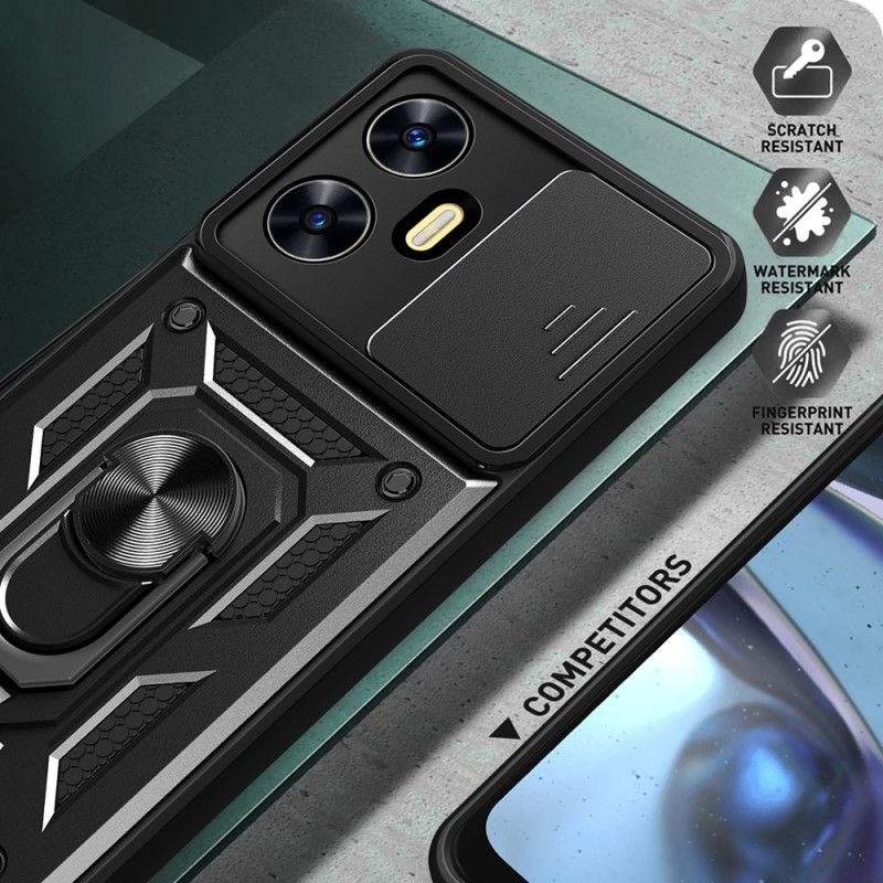 Cover Realme C55 Ringholder Og Glidende Linsebeskytter