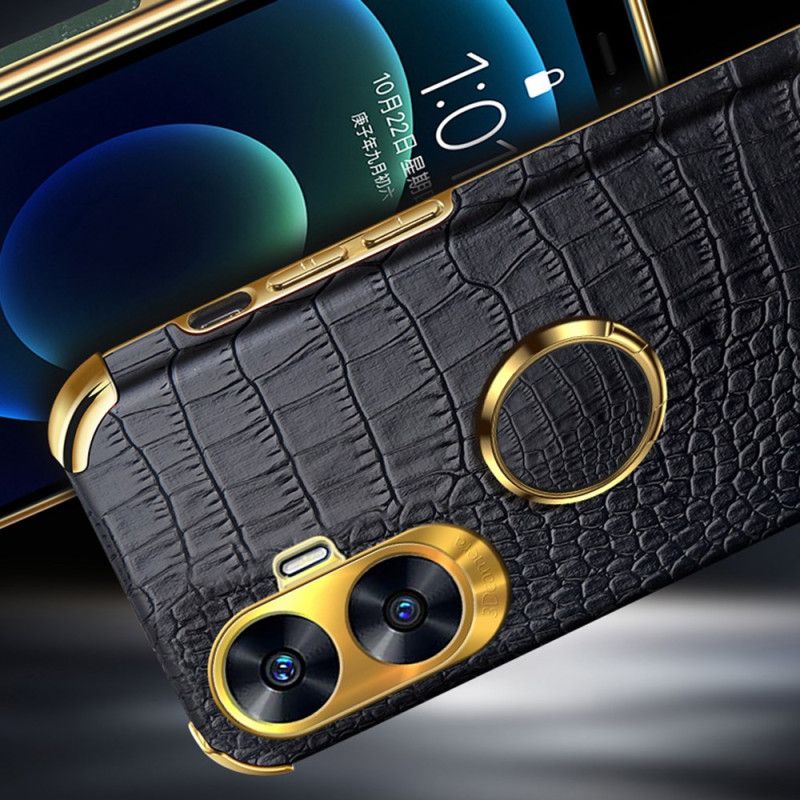 Cover Realme C55 Telefon Etui Krokodilletekstur Med Ringholder