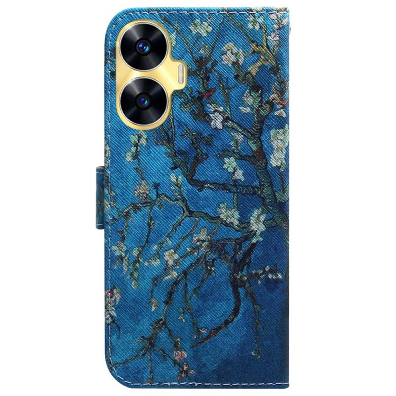 Flip Cover Realme C55 Abrikosblomster