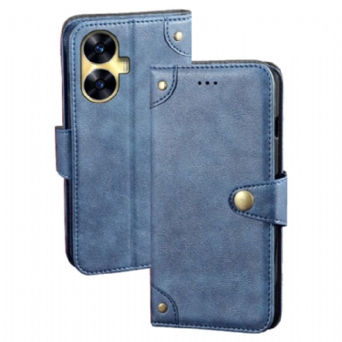 Flip Cover Realme C55 Idewei Guldknapper