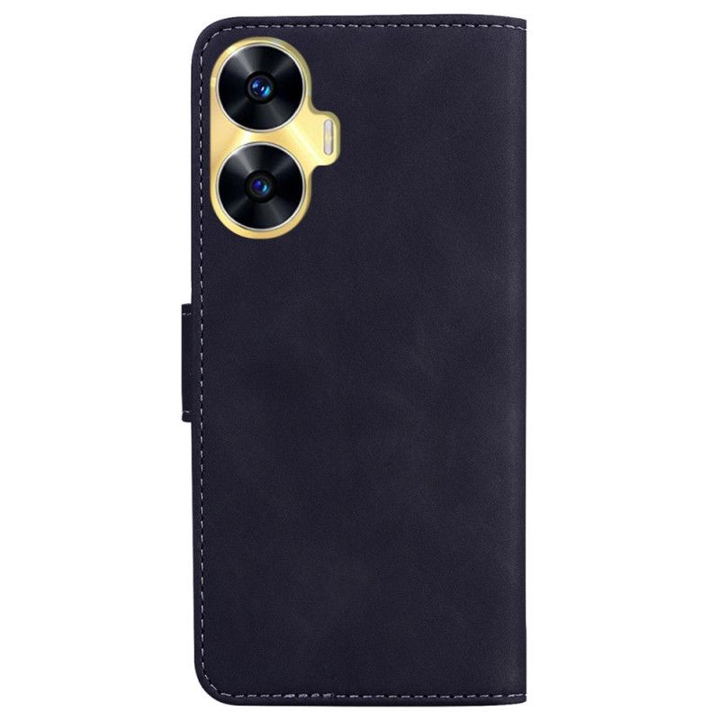 Flip Cover Realme C55 Synlige Syninger