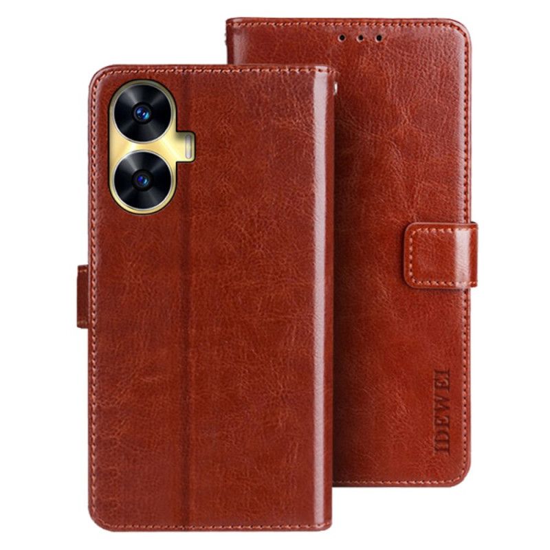 Flip Cover Realme C55 Tekstureret Idewei