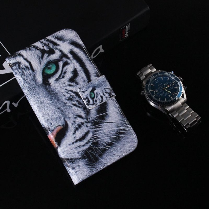 Flip Cover Realme C55 Tiger Hvid
