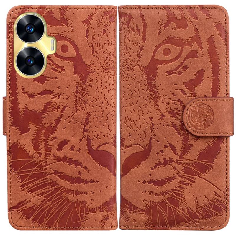 Flip Cover Realme C55 Tigerprint